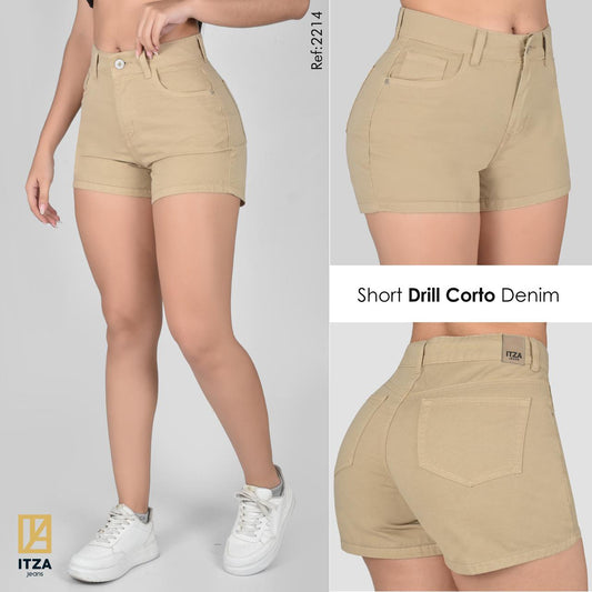 SHORT MUJER DRILL REF.2214